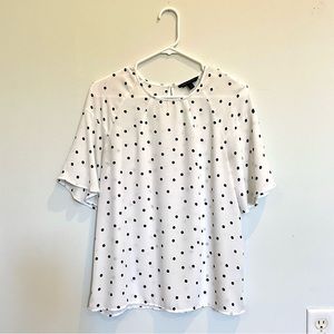 Banana Republic Polka Dot Flowy Dress Top